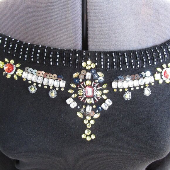 WHBM Jewel Bling Boatneck Dressy Sweater S - Picture 5 of 7